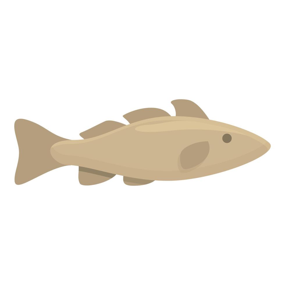 Norden Fisch Symbol Cartoon-Vektor. arktischer Fisch vektor