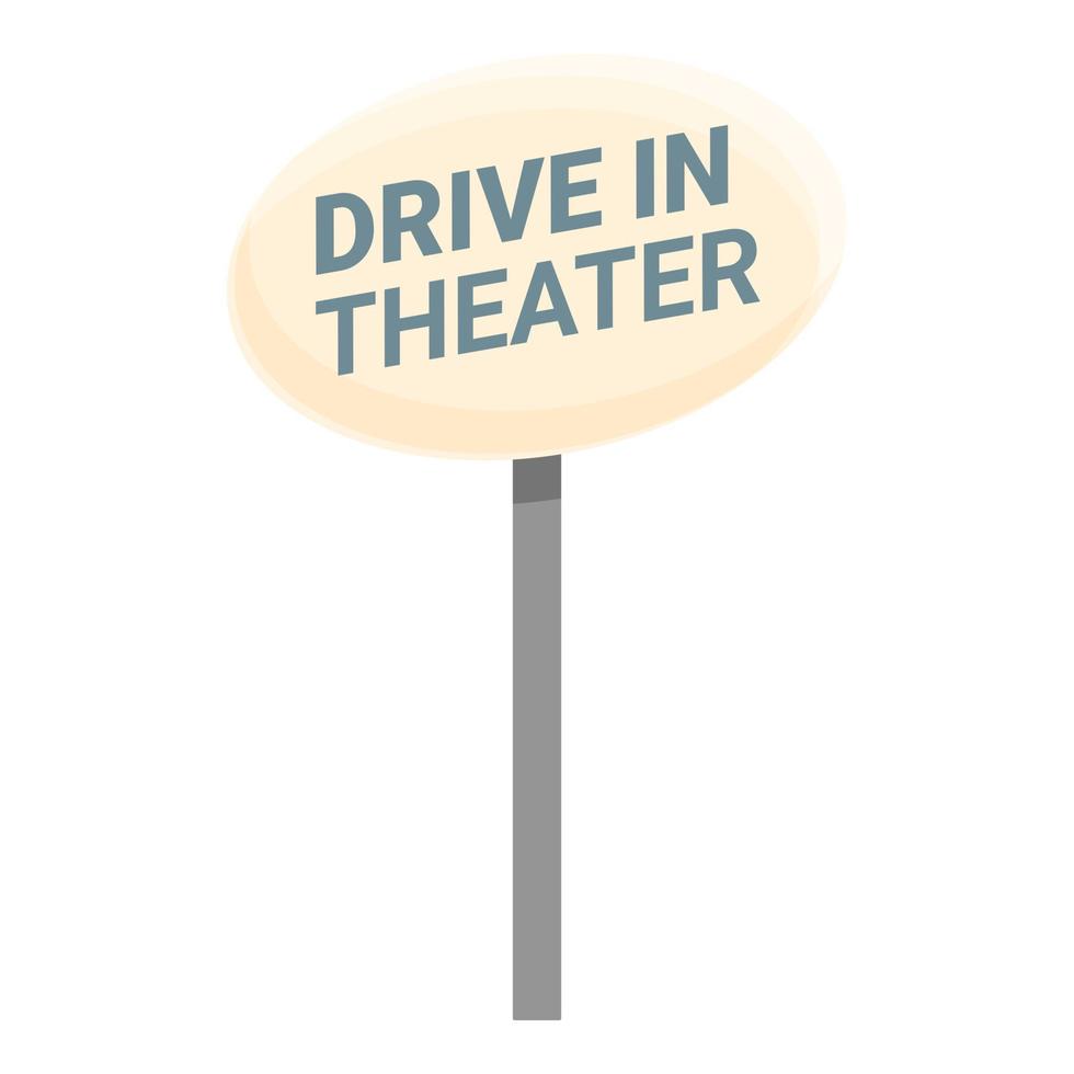 Fahren Sie im Theater-Symbol-Cartoon-Vektor. Kinofilm vektor