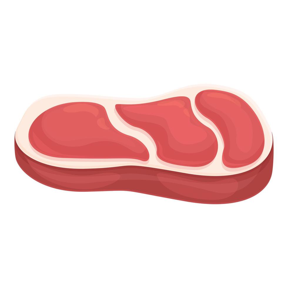Steak-Essen-Symbol Cartoon-Vektor. Schweinefleisch vektor
