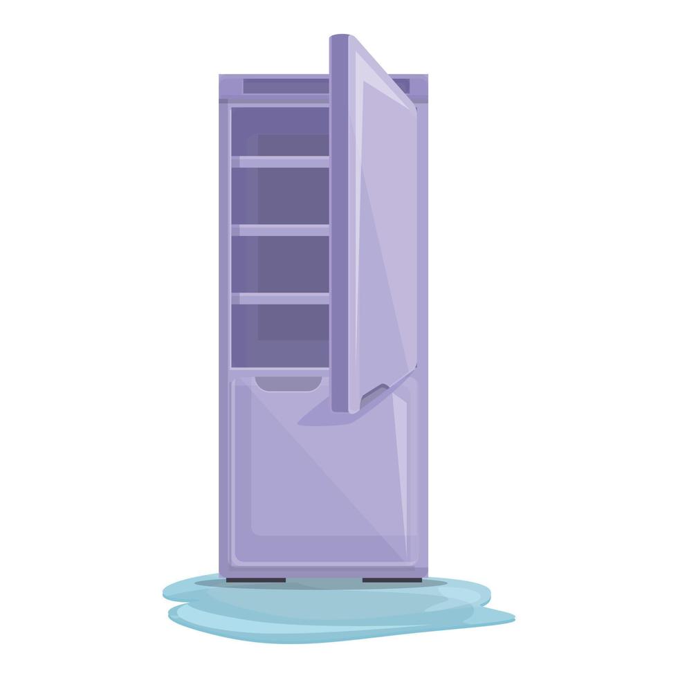 underhåll kylskåp reparera ikon, tecknad serie stil vektor