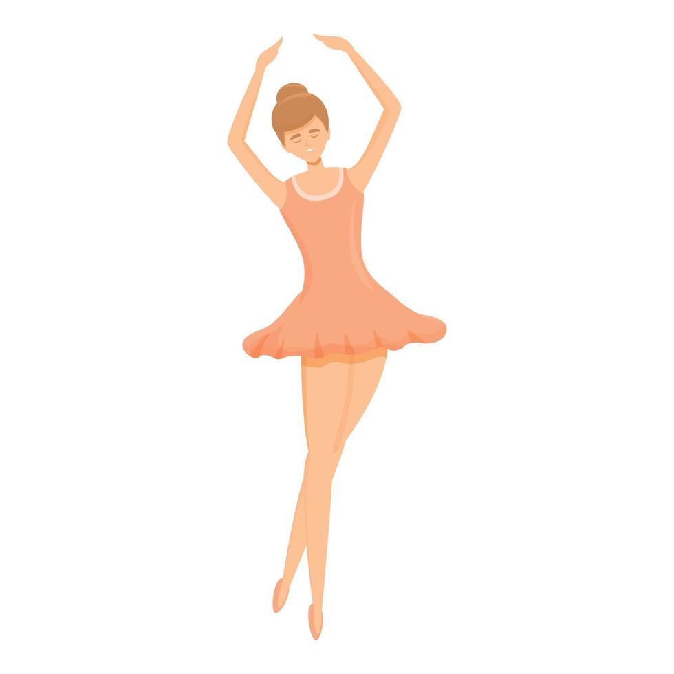 Sport-Ballerina-Ikone, Cartoon-Stil vektor