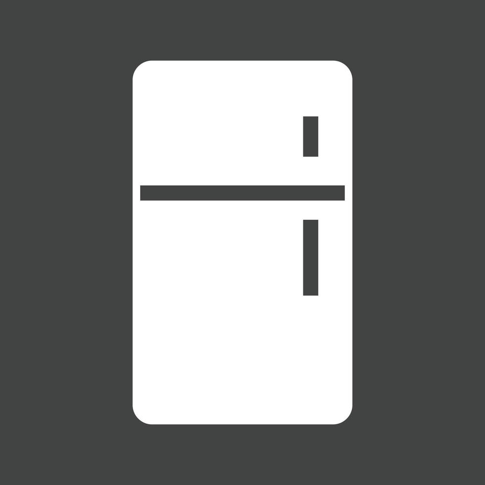 kylskåp glyf inverterad ikon vektor