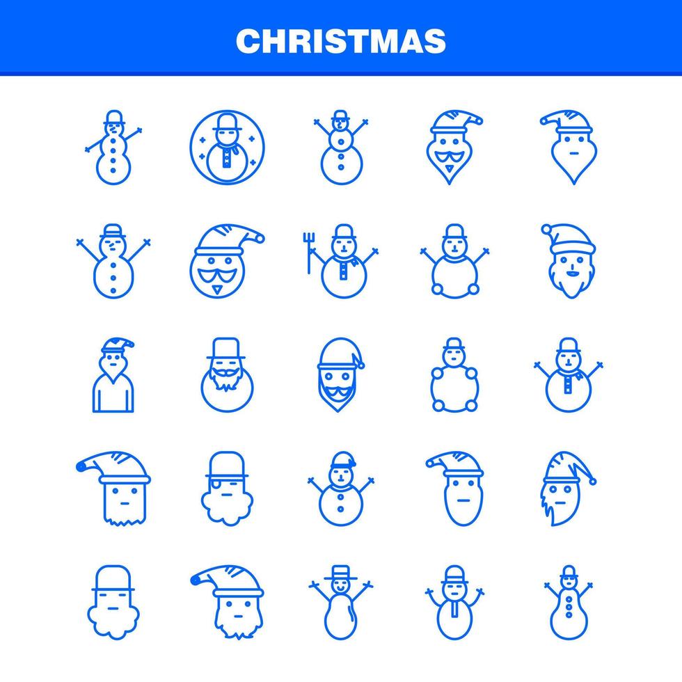 weihnachtszeilensymbole für infografiken mobiles uxui-kit und druckdesign umfassen weihnachtssüßigkeiten süß weihnachtsessen mahlzeit clown santa sammlung modernes infografik-logo und piktogramm v vektor