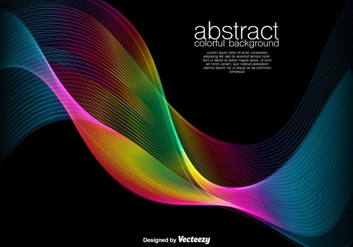 Abstract Background - Colorful Vector Spectrum
