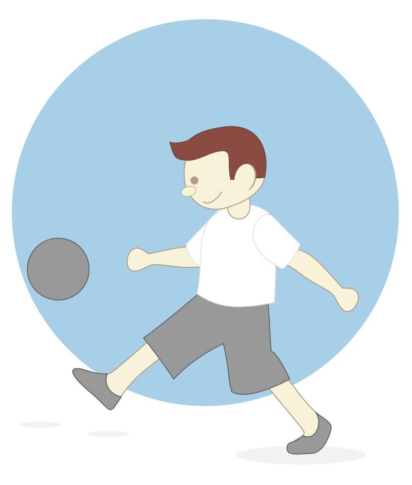 pojke fotboll illustration vektor