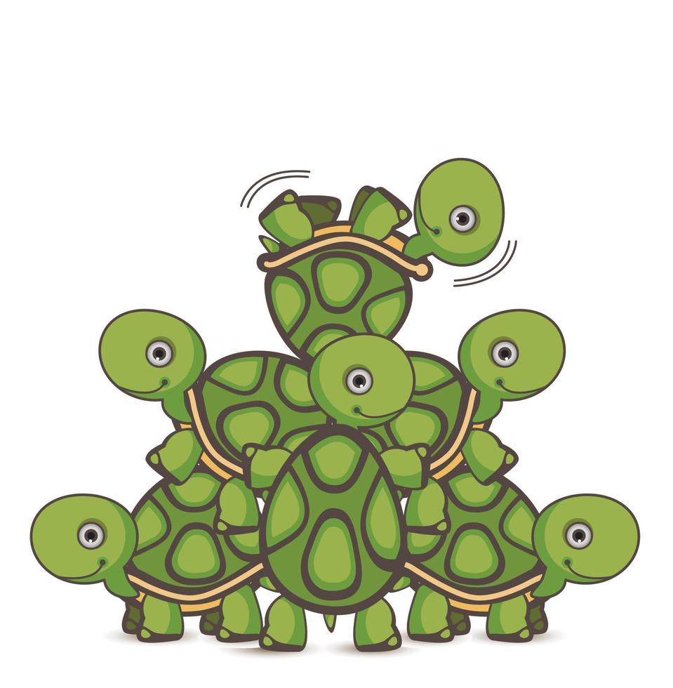 lagarbete sköldpadda illustration vektor
