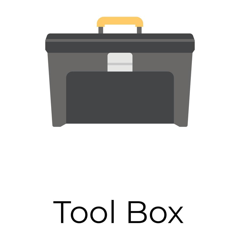 Trendige Werkzeugkiste vektor