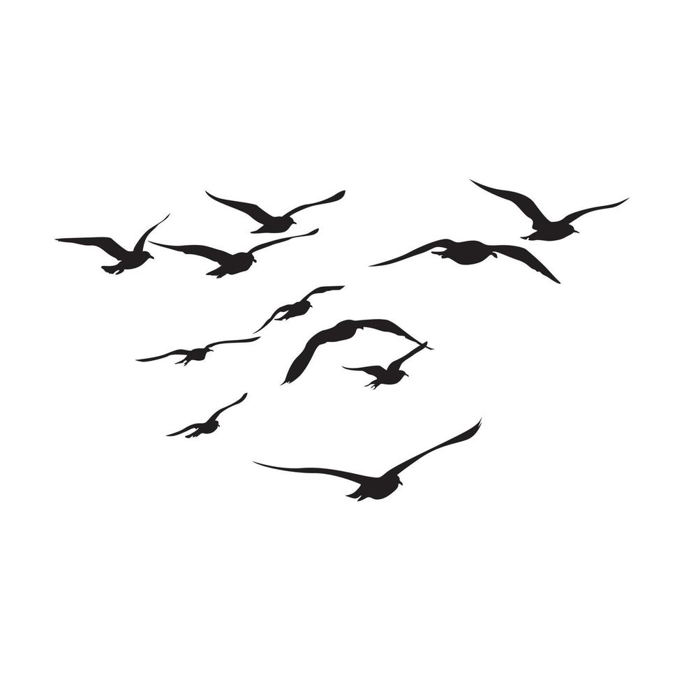 flygande fåglar vektor design.