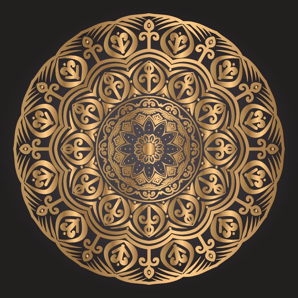 luxuriöse dekorative Mandala-Design-Hintergrundvorlage vektor