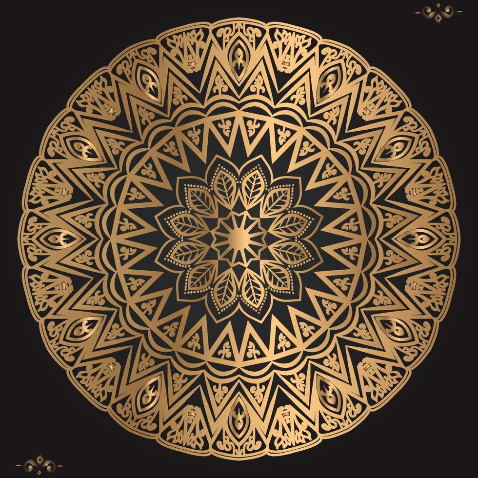 luxuriöse dekorative Mandala-Design-Hintergrundvorlage vektor