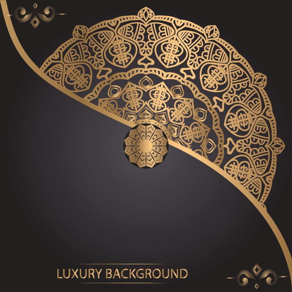 luxuriöse dekorative Mandala-Design-Hintergrundvorlage vektor