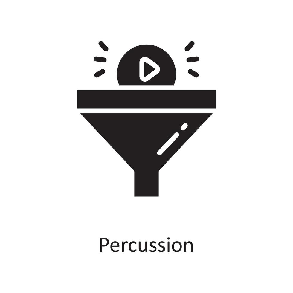 percussion vektor fast ikon design illustration. moln datoranvändning symbol på vit bakgrund eps 10 fil