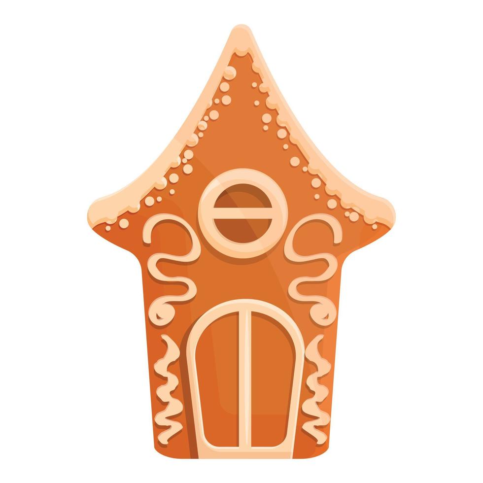 leckere Lebkuchen-Ikone, Cartoon-Stil vektor