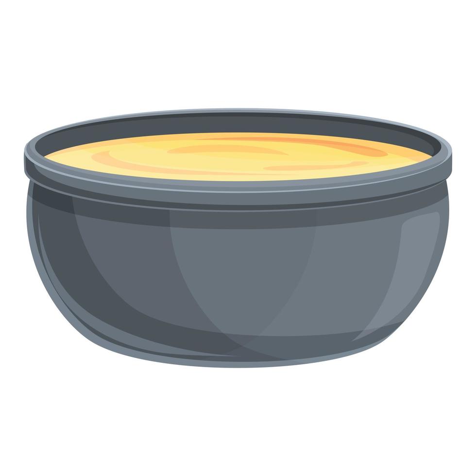 sked grädde soppa ikon tecknad serie vektor. varm skål vektor