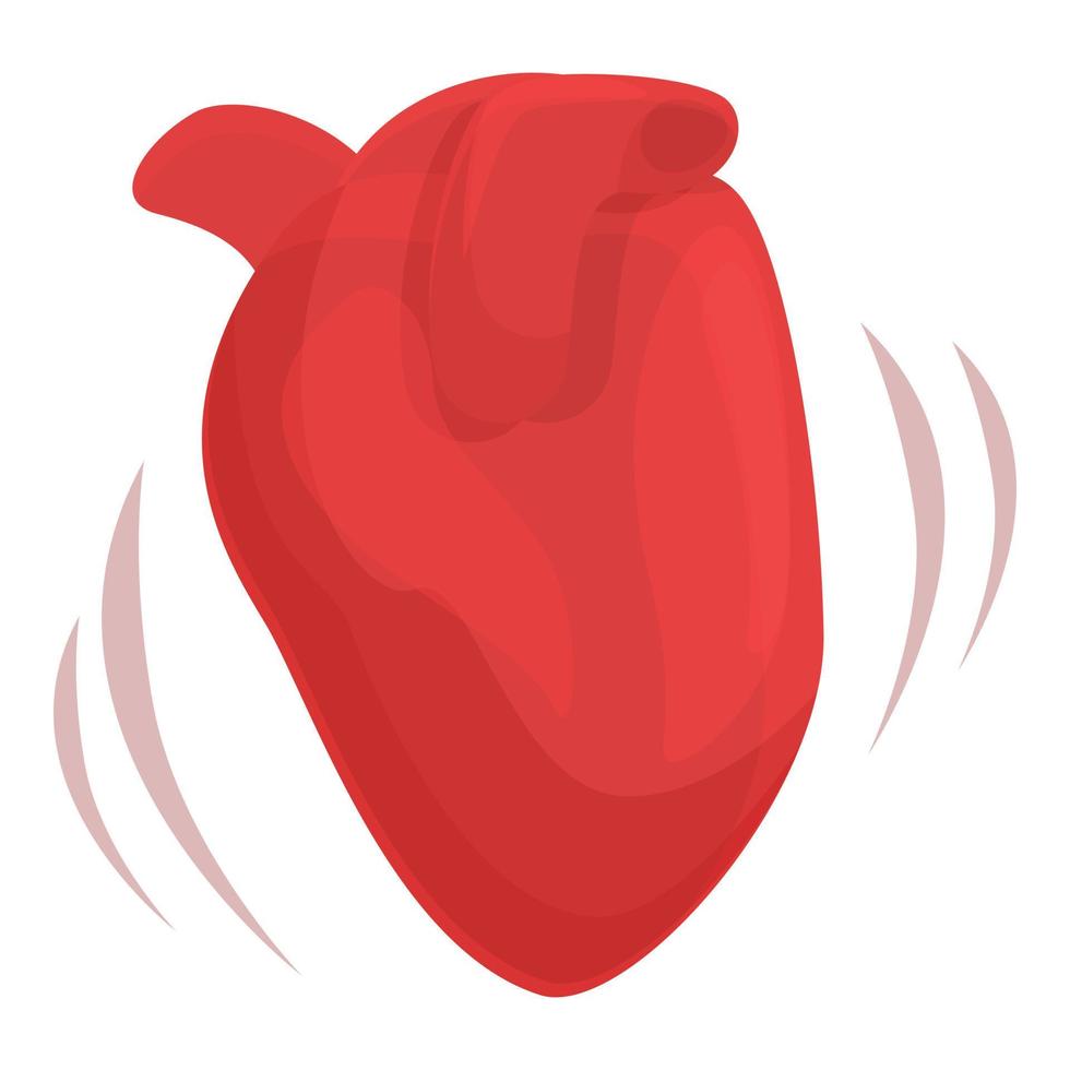 Herzschlag-Symbol Cartoon-Vektor. Schmerzkrankheit vektor