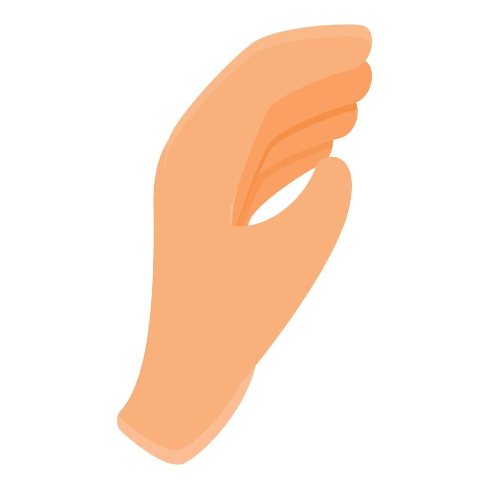 Join Hand Geste Symbol, Cartoon-Stil vektor
