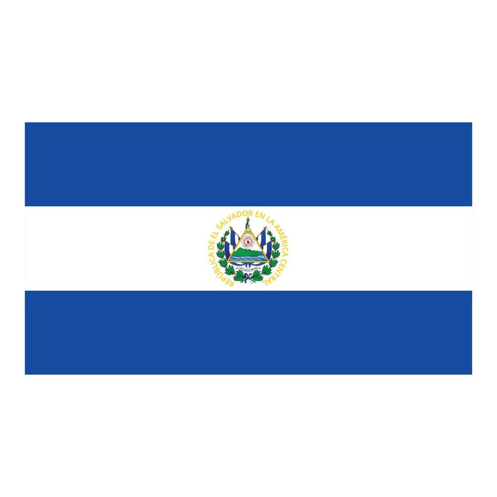 el salvador glänzendes symbol cartoon vektor. nationales Land vektor