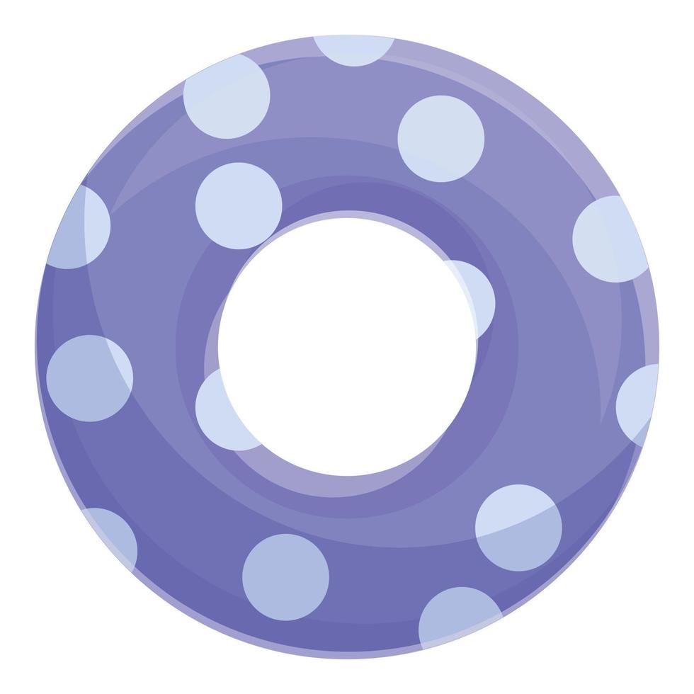 barn simning cirkel ikon, tecknad serie stil vektor