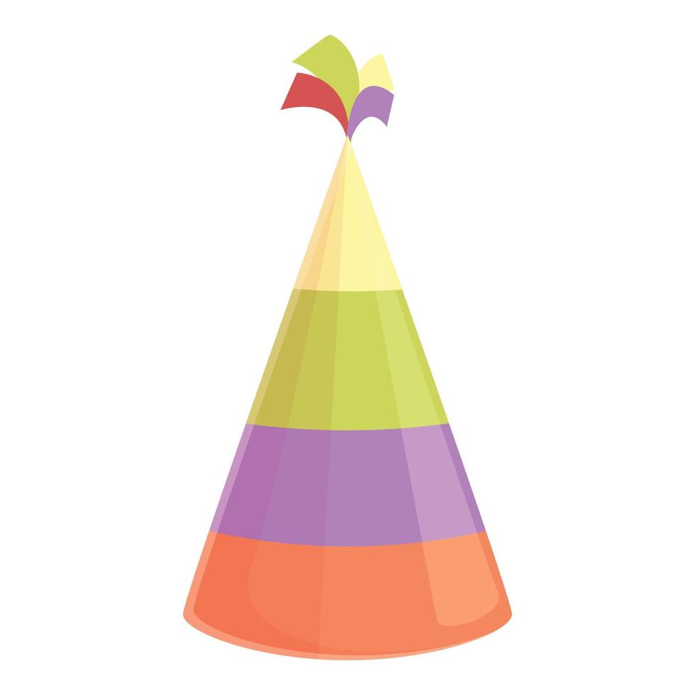 födelsedag kon hatt ikon tecknad serie vektor. fest keps vektor