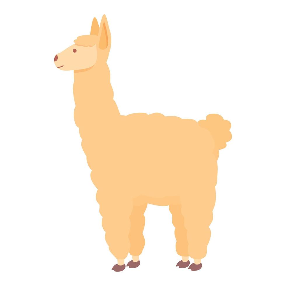 rolig lama ikon tecknad serie vektor. söt ClipArt vektor