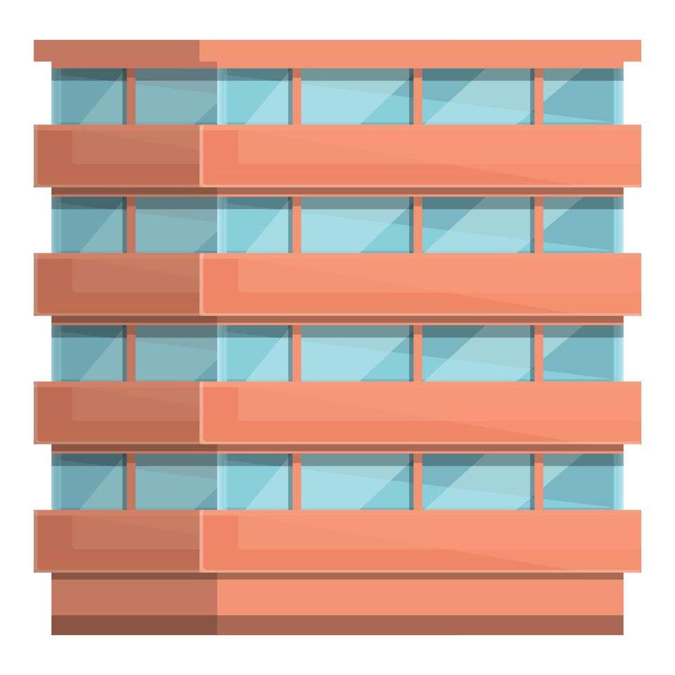 Multistore-Höhensymbol Cartoon-Vektor. Bürogebäude vektor