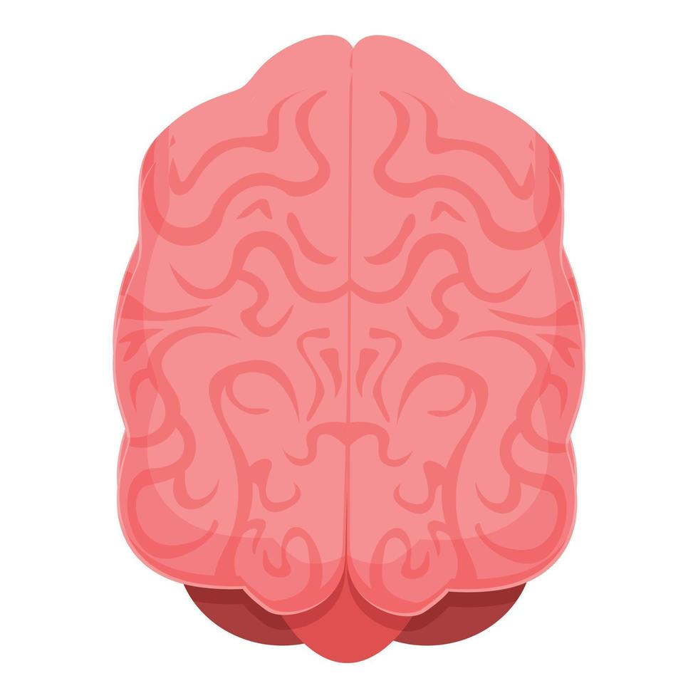 mänsklig hjärna neurologi ikon, tecknad serie stil vektor