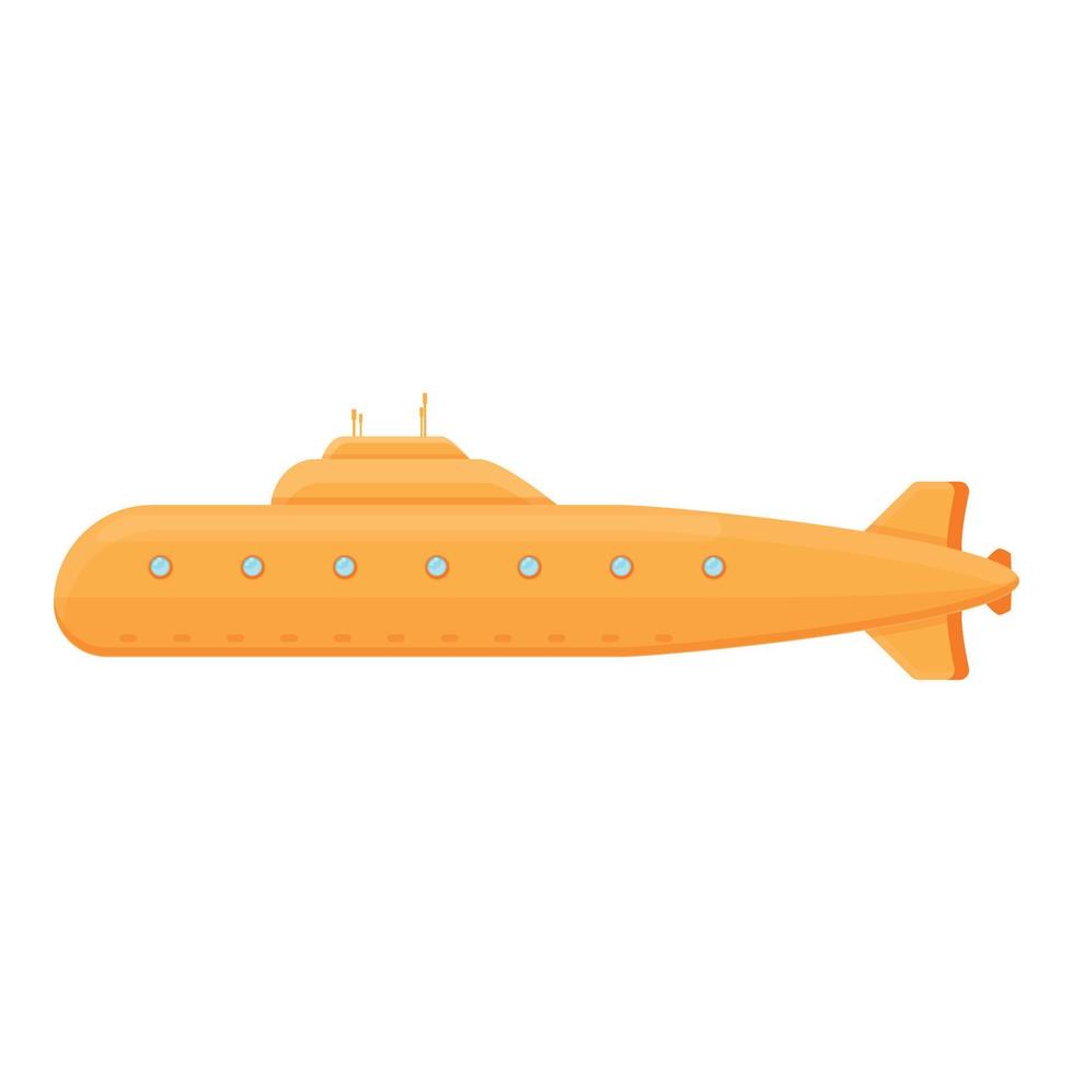Armee-U-Boot-Symbol, Cartoon-Stil vektor