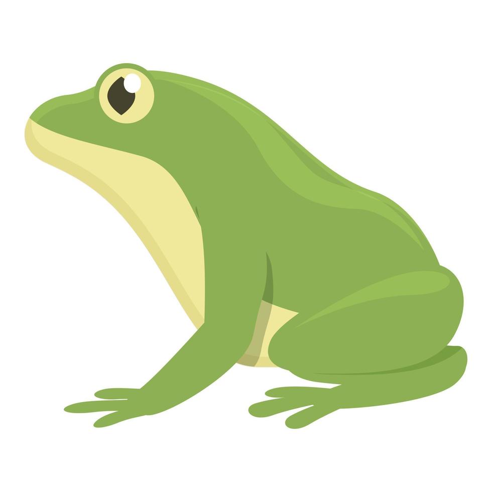 aquatischer Frosch-Symbol-Cartoon-Vektor. tierischer Sprung vektor