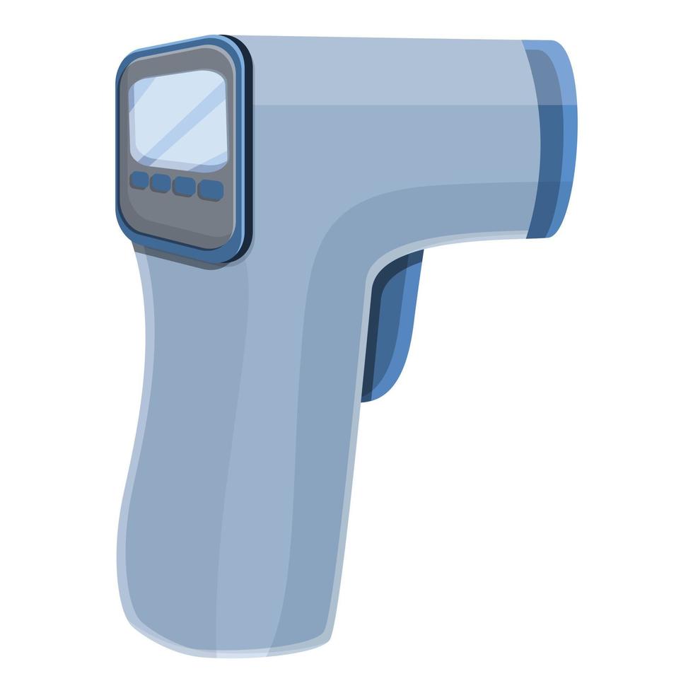 pistol digital termometer ikon, tecknad serie stil vektor