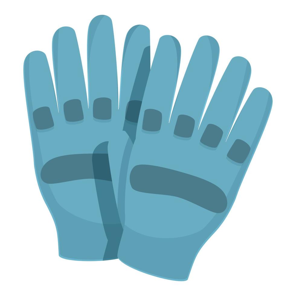 blaue sporthandschuhe symbol cartoon vektor. Wächterhand vektor