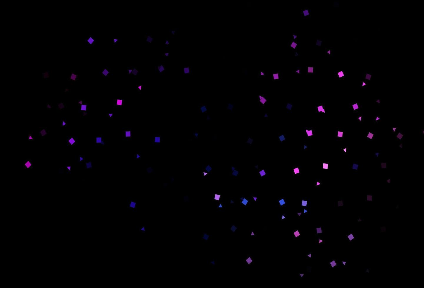 dunkelrosa, blaues Vektorlayout mit Kreisen, Linien, Rechtecken. vektor