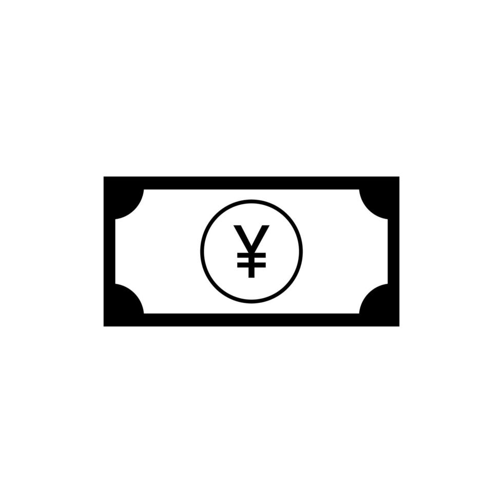 japan pengar valuta, yen ikon symbol, jpy tecken. vektor illustration