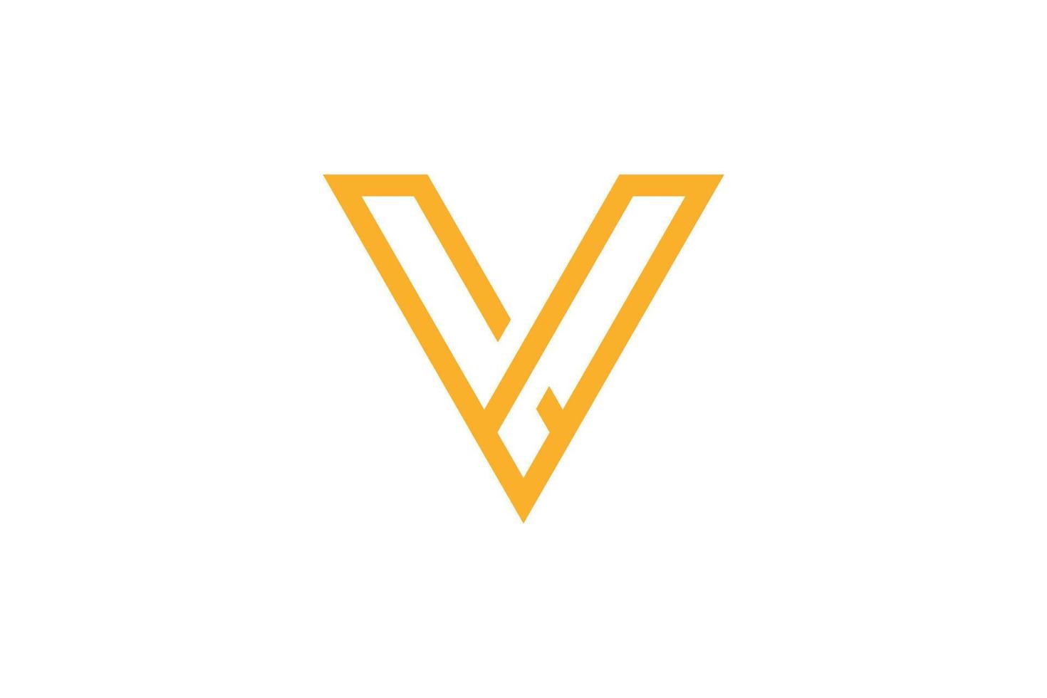 kreativbuchstabe v logo vektor