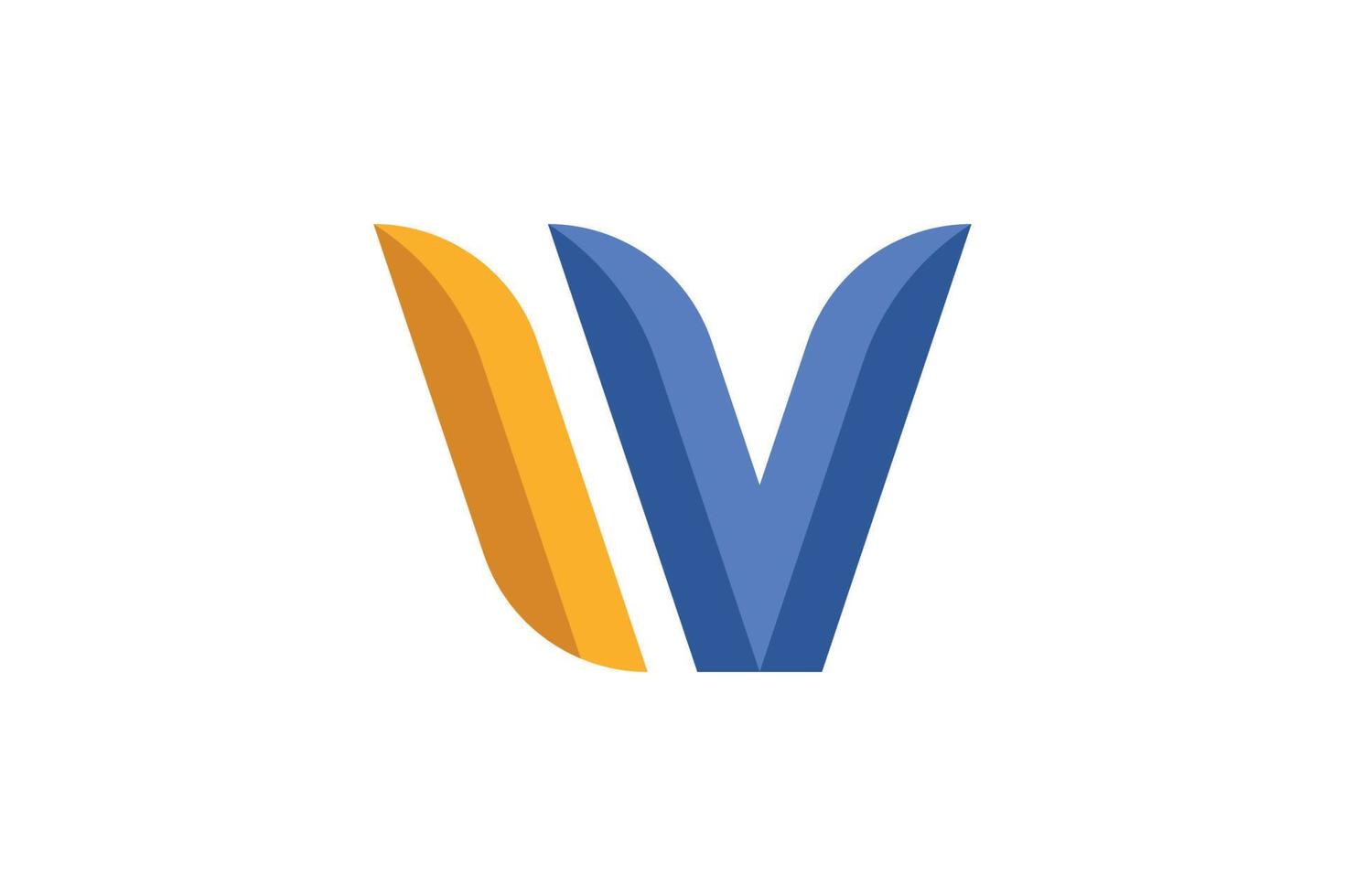 w Brief Logo Vorlage vektor