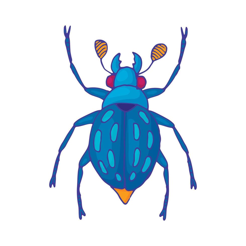 Insektenkäfer-Symbol, Cartoon-Stil vektor