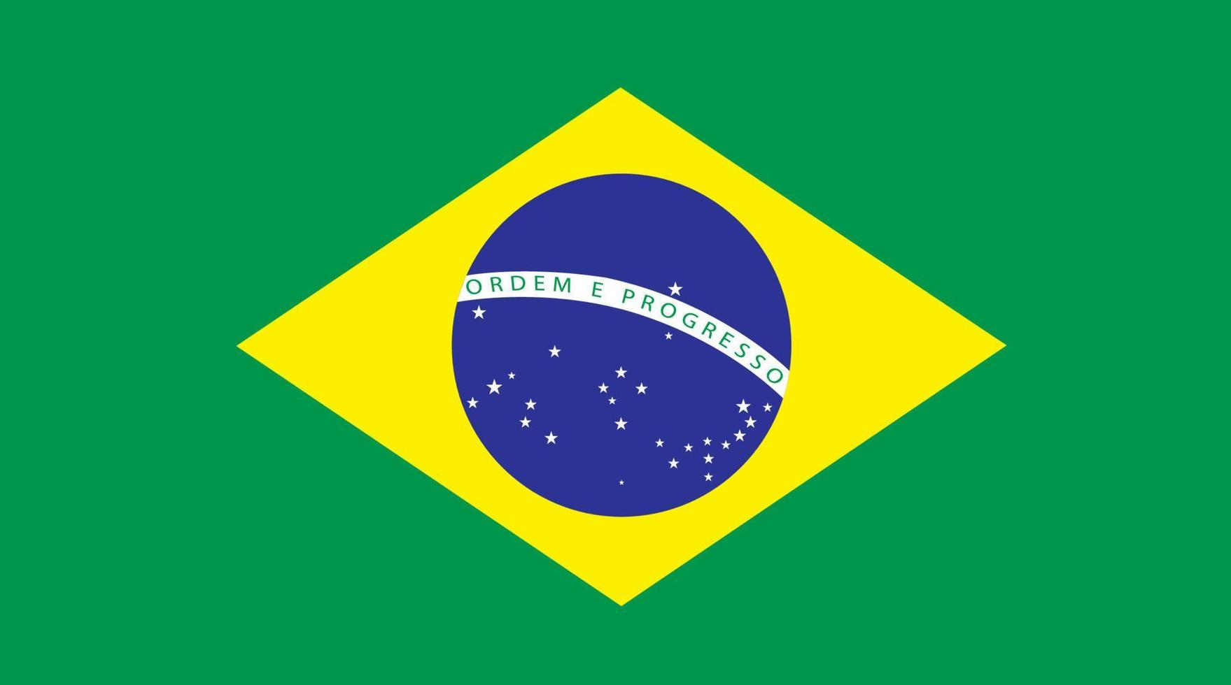 Bild der brasilianischen Flagge vektor