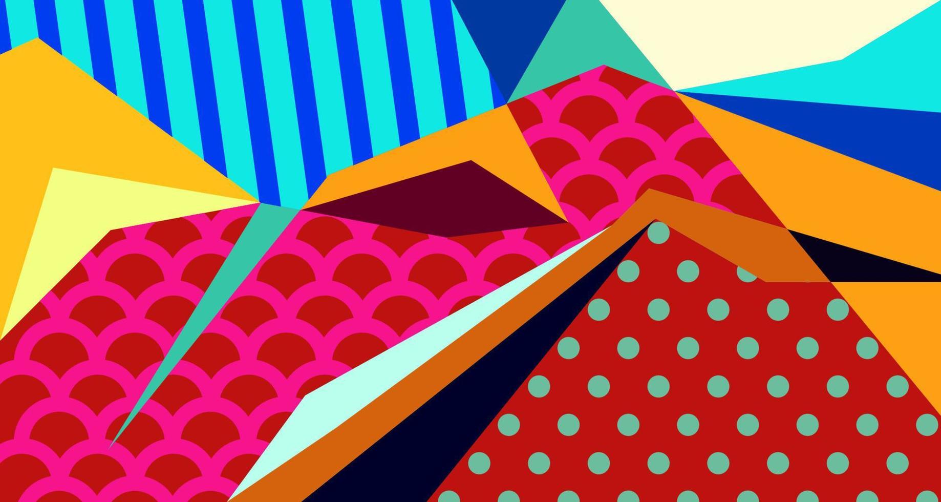 abstrakt flytande form. dynamisk och geometrisk design. isolerat lutning vågor med geometrisk rader, prickar, batik indonesien mönster. vektor illustration