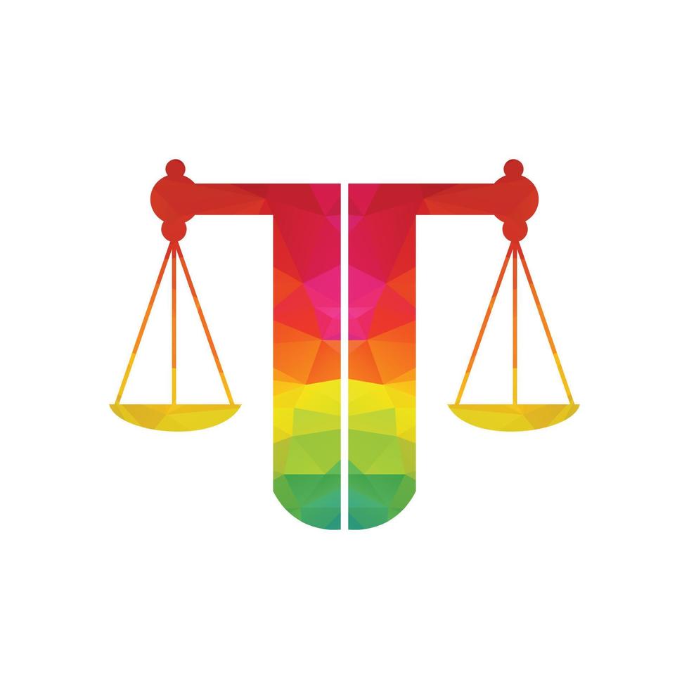 Law Balance und Anwaltsmonogramm-Logo-Design. Balance-Logo-Design in Bezug auf Anwalt, Anwaltskanzlei oder Anwälte. vektor