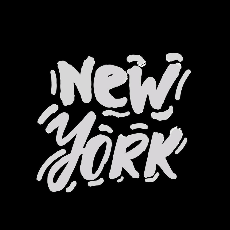 ny york stad typografi linje konst design. för kläder, t-shirt, tryck, hem dekor element vektor