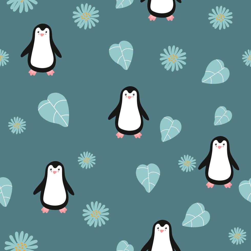tecknad serie pingvin ikon, vektor illustration. perfekt för tyg, omslag papper eller barnkammare dekor.