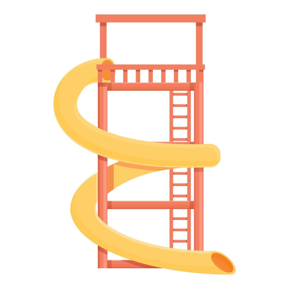 Wasserpark-Treppen-Symbol, Cartoon-Stil vektor