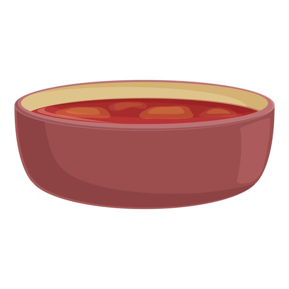 rote suppe symbol cartoon vektor. Abendessen vektor