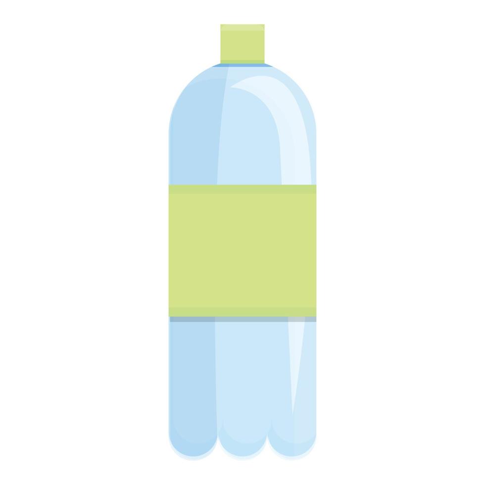 Symbol für biologisch abbaubare Plastikwasserflasche, Cartoon-Stil vektor