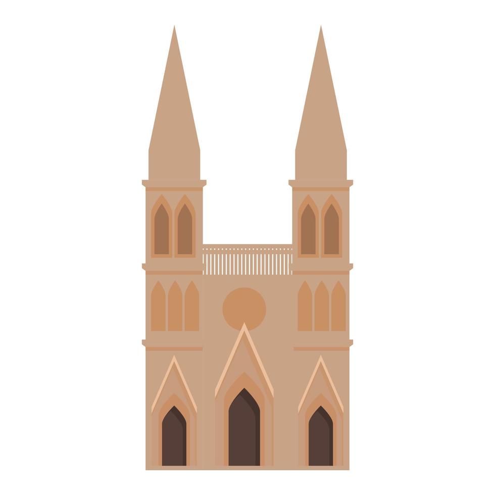 argentina kyrka ikon tecknad serie vektor. Amerika resa vektor