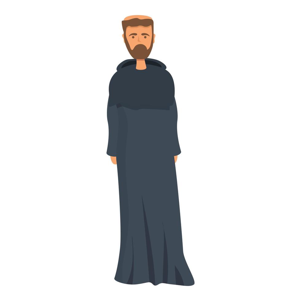 helgon munk ikon tecknad serie vektor. präst ge vektor
