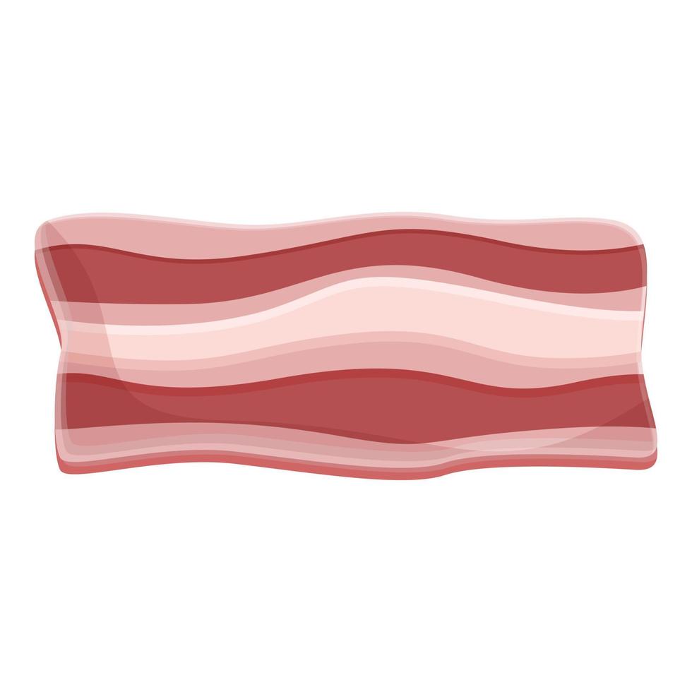 bacon nötkött ikon, tecknad serie stil vektor