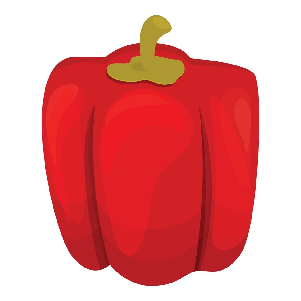 rotes Paprika-Symbol, Cartoon-Stil vektor