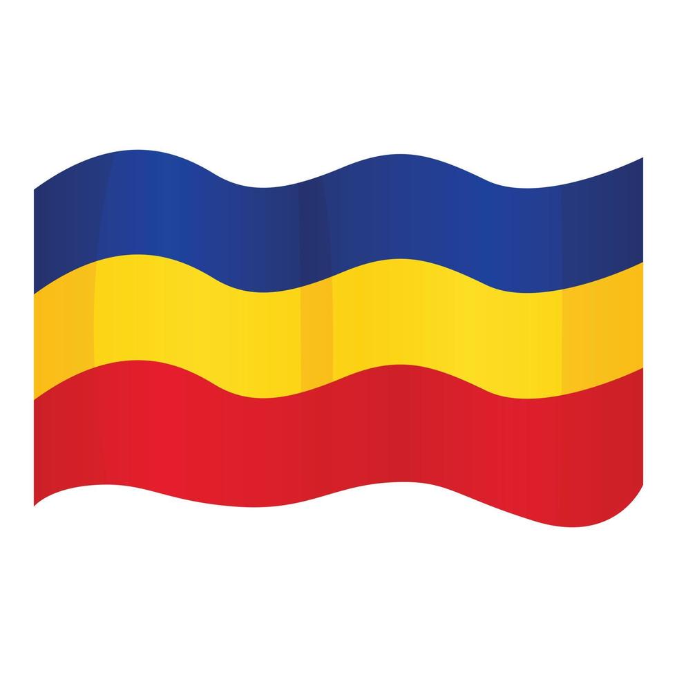 Rumänien-Symbol-Cartoon-Vektor. rumänische Flagge vektor