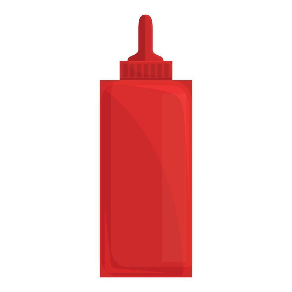 ketchup flaska ikon tecknad serie vektor. sås tomat vektor