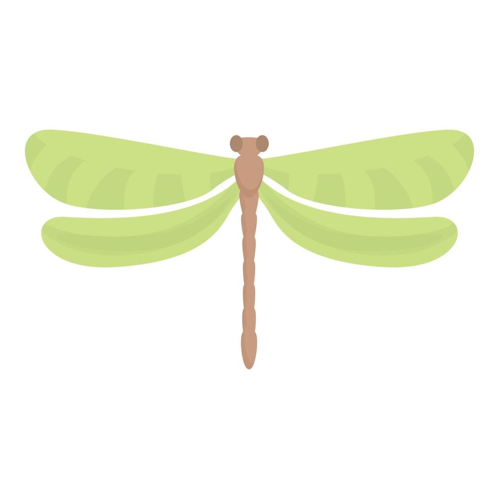 grön trollslända ikon tecknad serie vektor. vinge insekt vektor